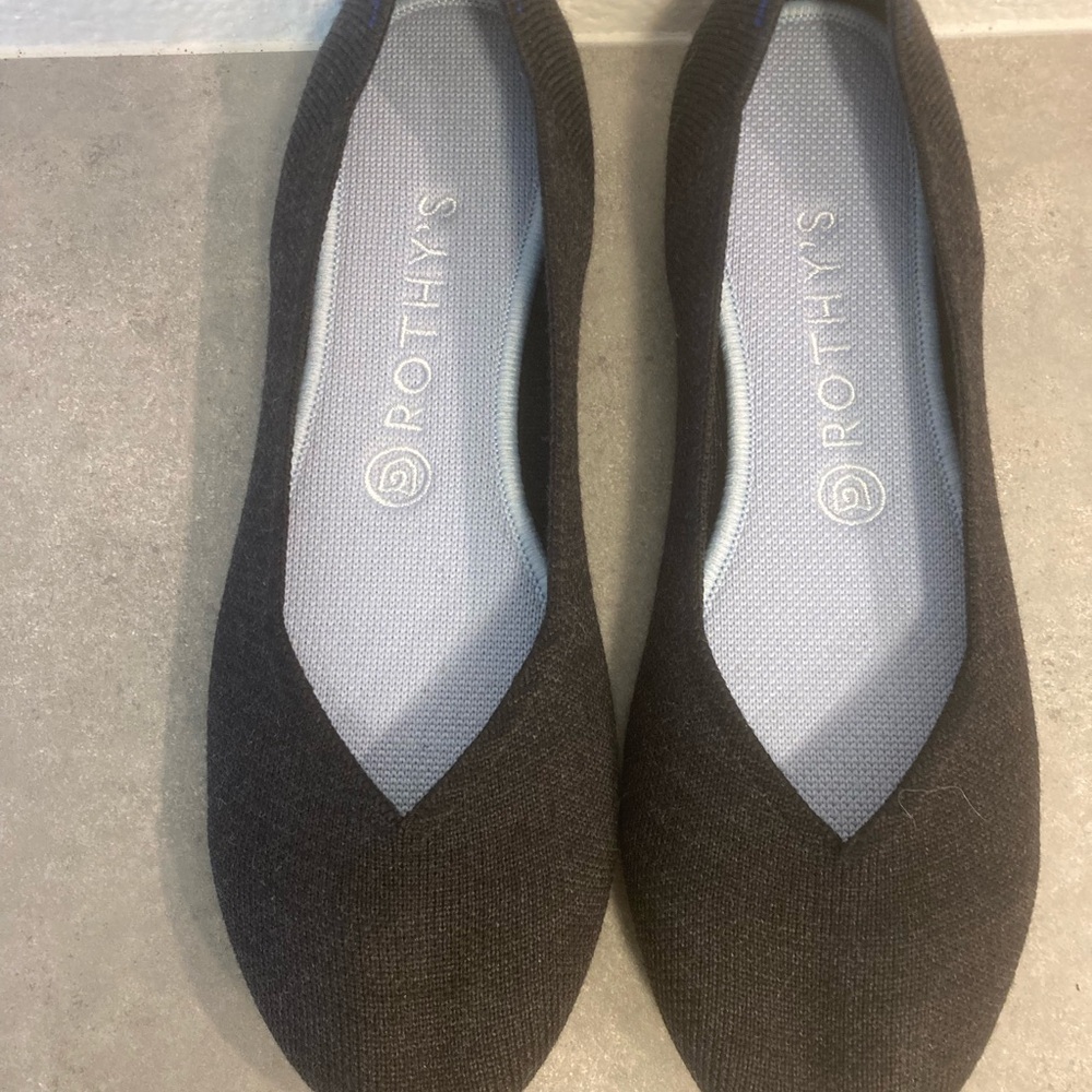 NWOT Rothy’s Flat Vegan Leather Sole - Picture 2 of 8